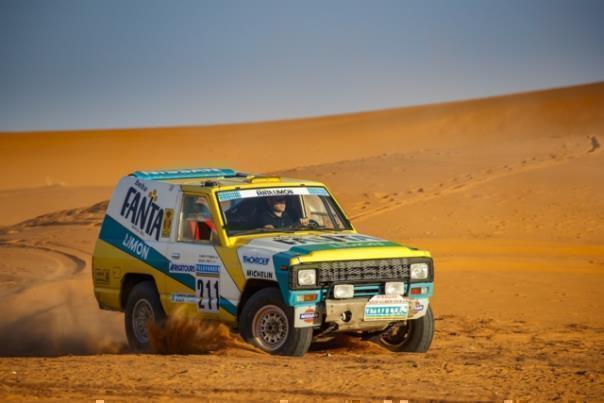 Nissan Patrol Fanta Limon Paris-Dakar.  Foto: Auto-Medienportal/Nissan